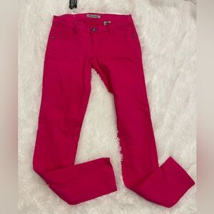 Chic Hot Pink Skinny Pants